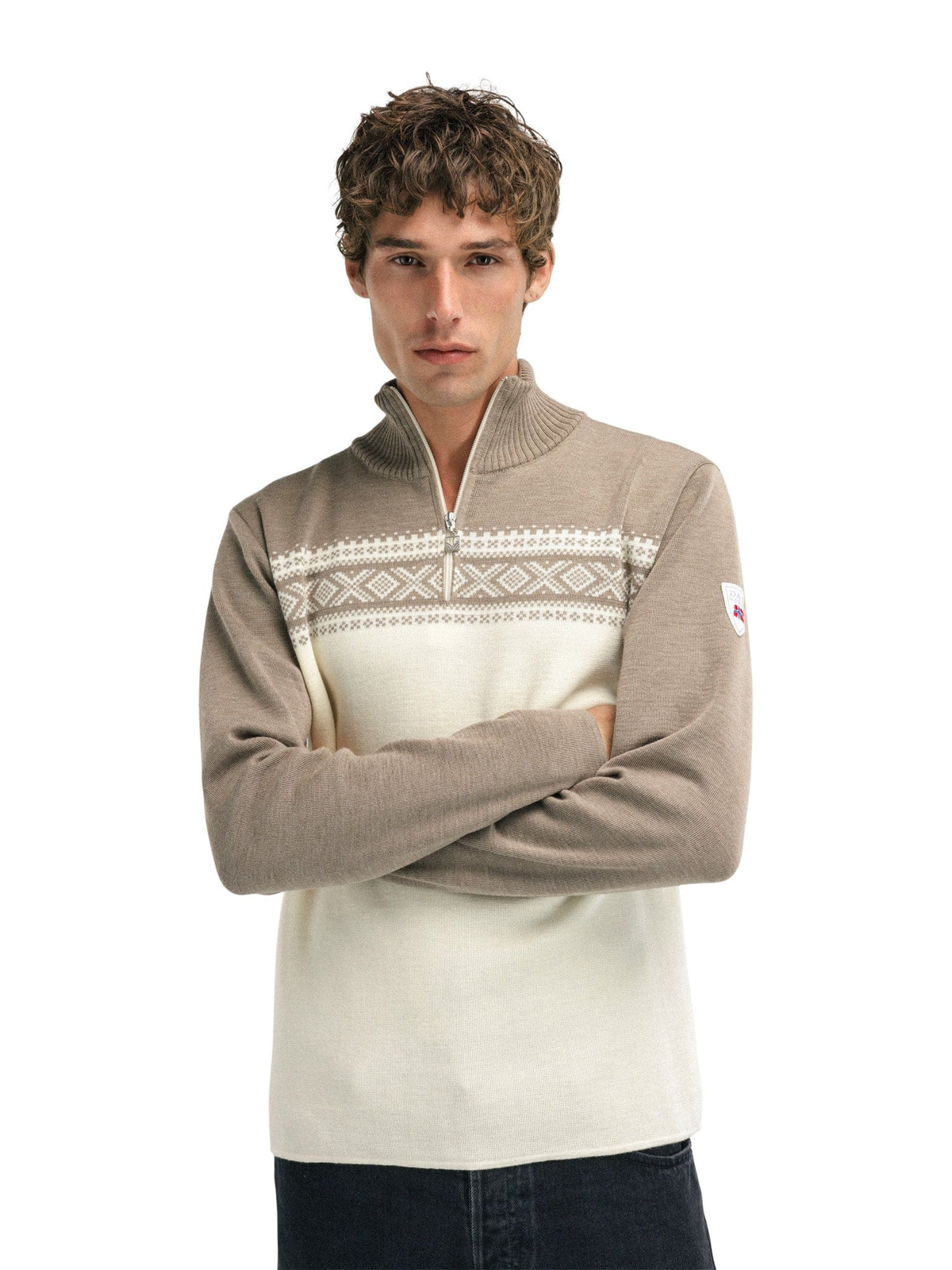 Dale of Norway Men Dalestølen masc sweater Mountainstone Offwhite