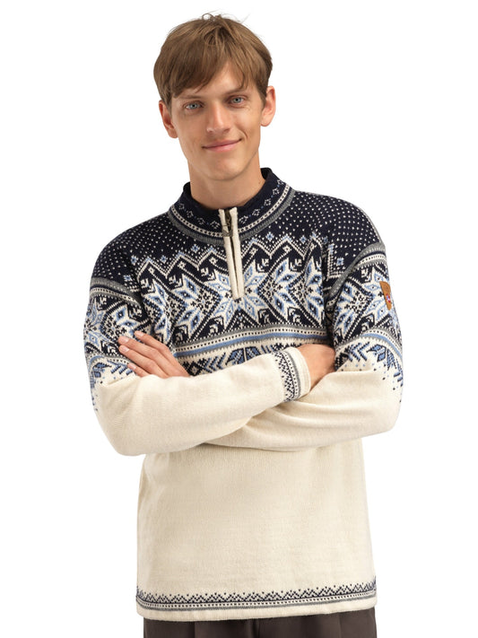 Dale of Norway Men Vail Masc Sweater Offwhite Smoke Midnightnavy