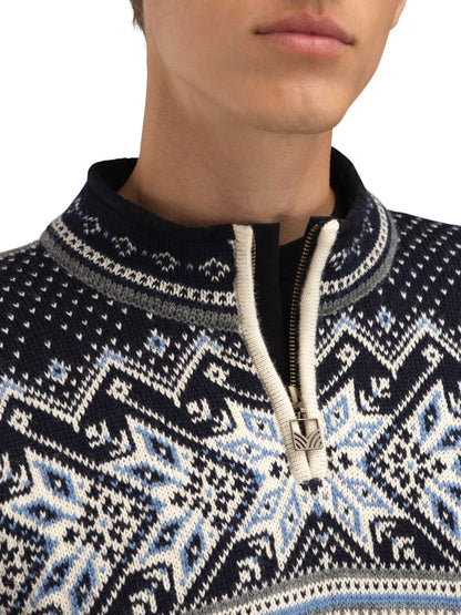 Dale of Norway Men Vail Masc Sweater Offwhite Smoke Midnightnavy