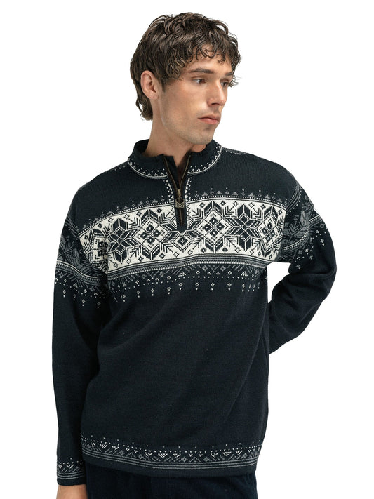 Dale of Norway Men Blyfjell Sweater Black smoke Offwhite Lgtcharco