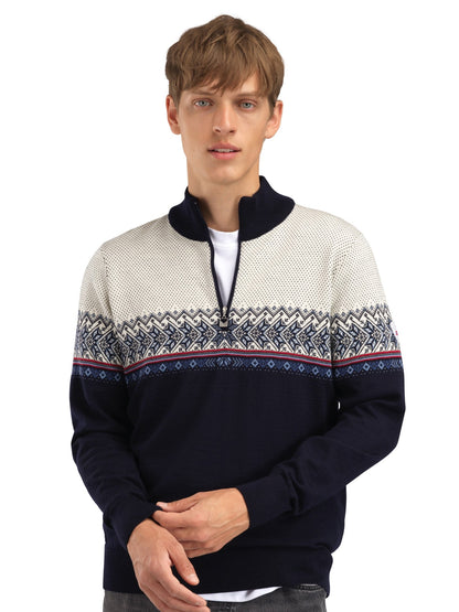 Dale of Norway Men Hovden Men’s Sweater - Merino Wool NAVY BLUESHADOW INDIGO