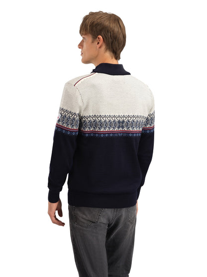 Dale of Norway Men Hovden Men’s Sweater - Merino Wool NAVY BLUESHADOW INDIGO