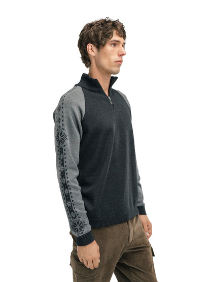 Dale of Norway Men Geilo Men’s Sweater - Merino Wool DARK CHARCOAL SMOKE