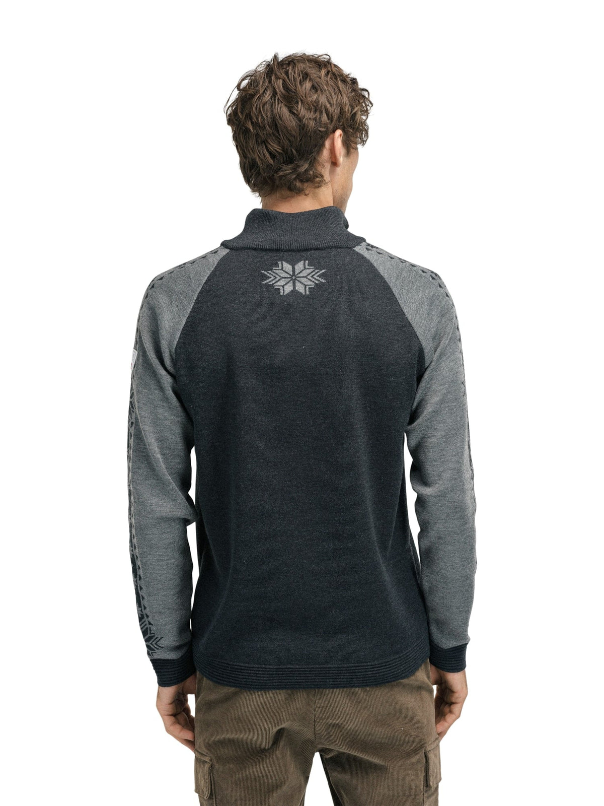 Dale of Norway Men Geilo Men’s Sweater - Merino Wool DARK CHARCOAL SMOKE
