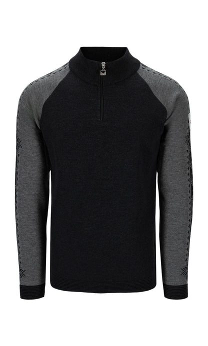 Dale of Norway Men Geilo Men’s Sweater - Merino Wool DARK CHARCOAL SMOKE