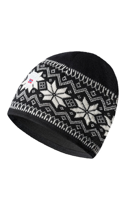 Dale of Norway Men Garmisch Hat - Merino Wool Black White