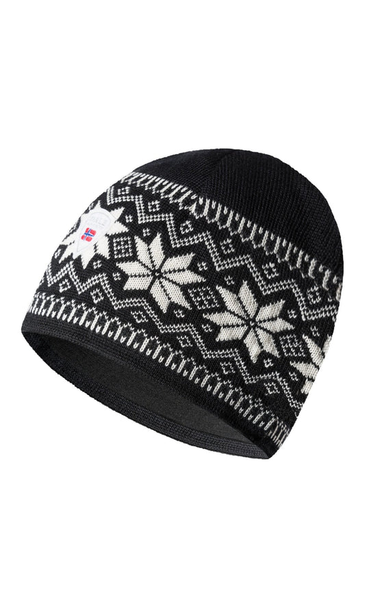 Dale of Norway Men Garmisch Hat - Merino Wool Black White