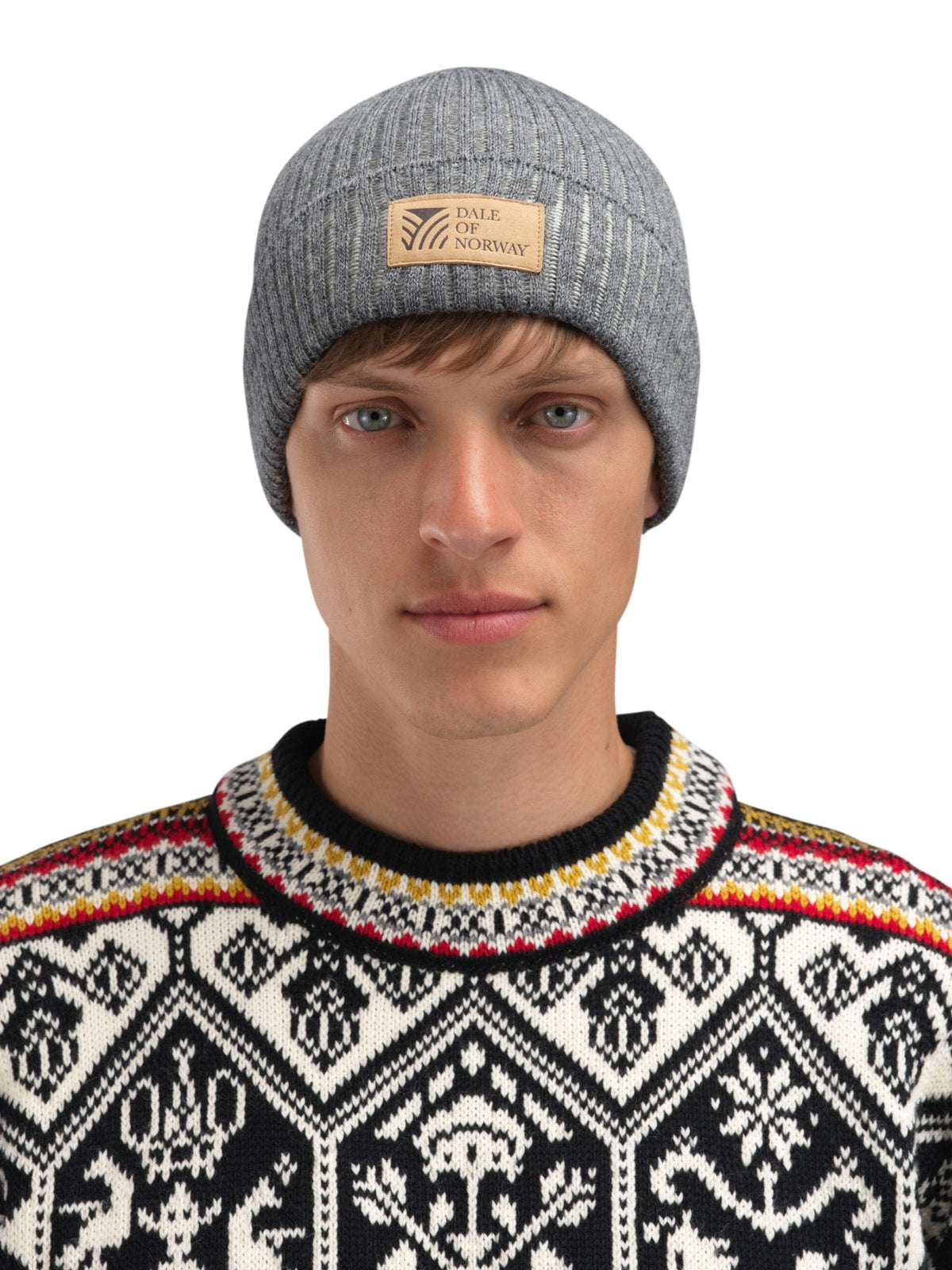 Dale of Norway Men Alvøy Hat - Norwegian Wool Smoke Offwhite